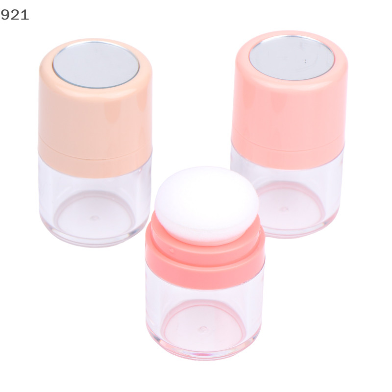 Uyueyanbbb Mini Empty รีฟิลกล่องแป้งฝุ่นพร้อมแป้งพัฟ Diy เครื่องสําอางแป้งกรณี Blusher Finishing Powder Jar คอนเทนเนอร์ ssnck n n n n n n n neck