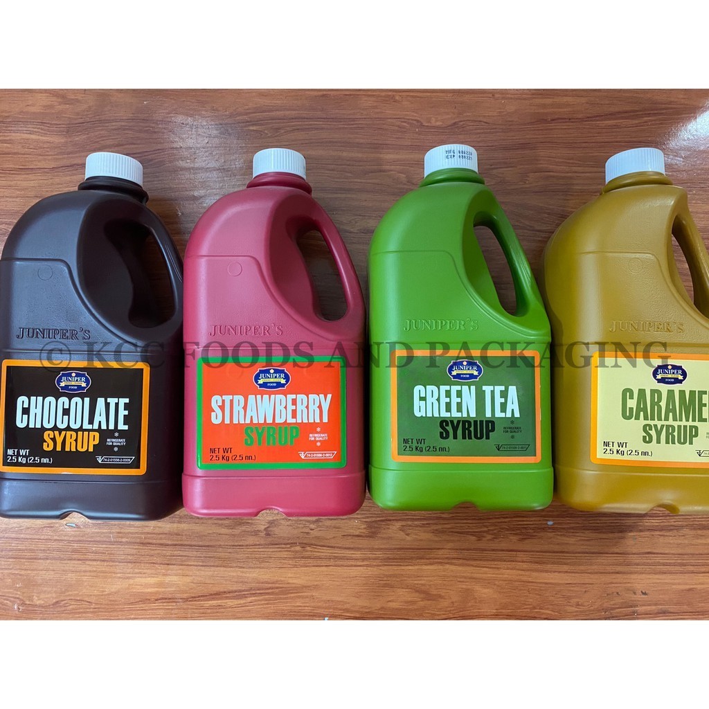 BP น้ำเชื่อม ตรา จูนิเปอร์ Juniper Syrup มี4 รสชาติ ** ขนาด 2.5 กิโลกรัม **