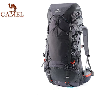 CAMEL 65L กลางแจ้งแสงปีนเขากระเป๋าเป้สะพายหลังเดินป่ามืออาชีพความจุขนาดใหญ่ไหล่