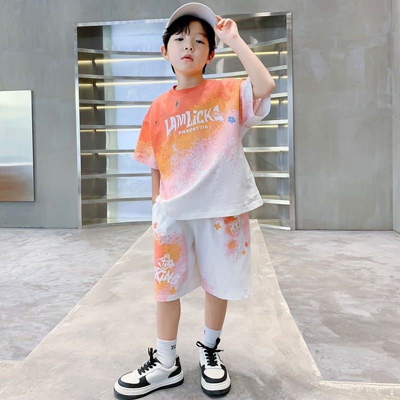 FASHION.61 ชุดเซ็ตเด็กผู้ชาย 2 ชิ้น เสื้อ+กางเกงขาสั้น รุ่น A3289