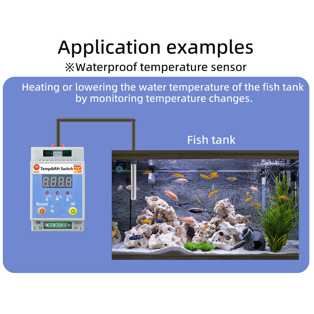 Tuya สวิตช์โมดูล Wi-Fi พร้อมหน้าจอ เปิดปิด ตั้งเวลา ต่อสายเซ็นเซอร์ได้ผ่านแอป รองรับสั่งงานด้วยเสียง - รูปที่ 3
