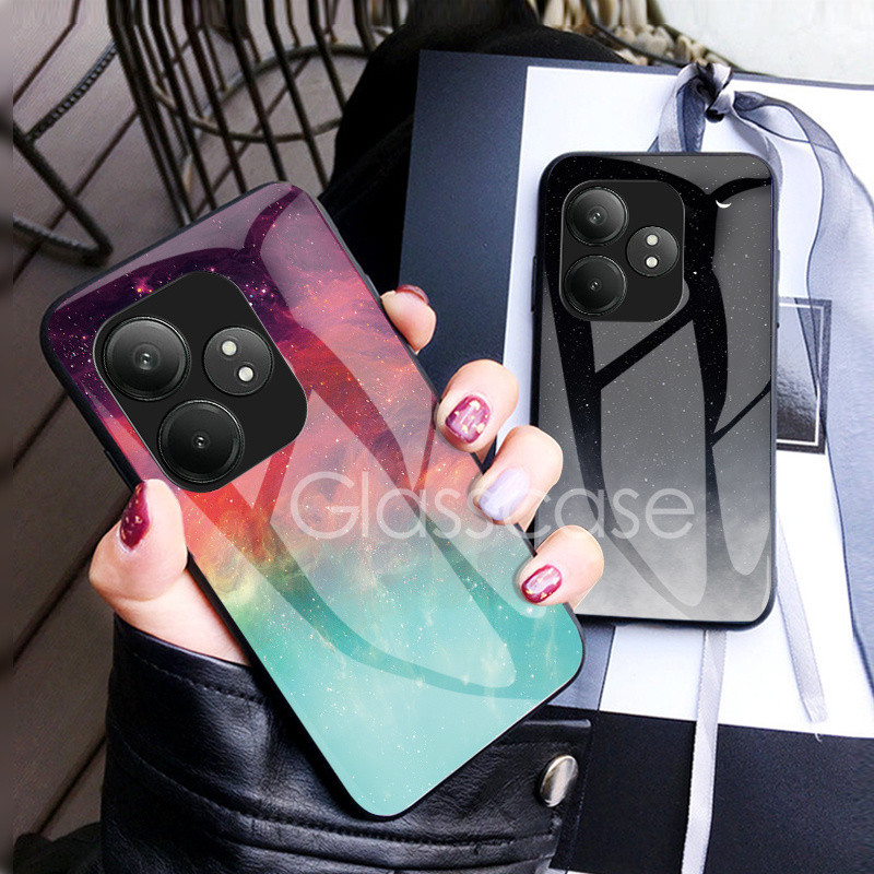 Realme GT 6 สําหรับ Realme GT 6 6T GT6 GT6T Neo 6 6se Neo6 Neo6se 2024 Starry Sky แก้วเคสโทรศัพท์ Soft TPU Edge กันกระแทก Hard Protection กลับ