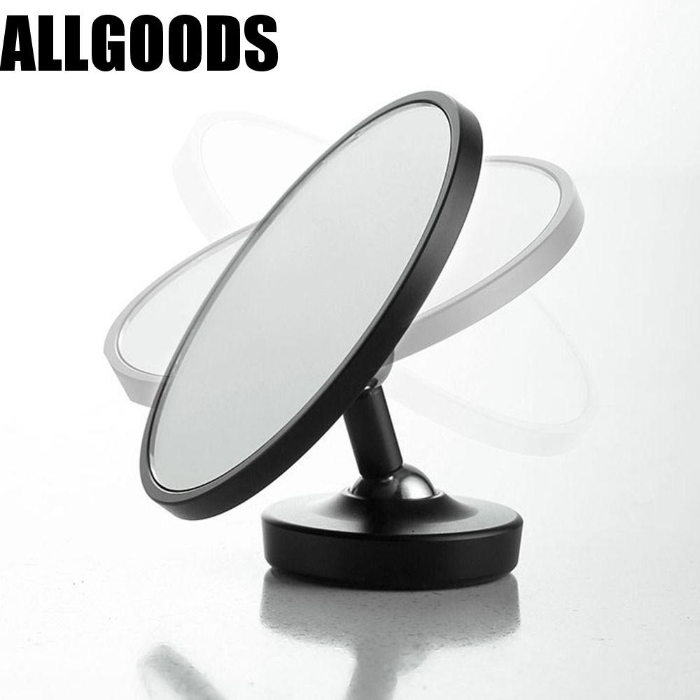 Allgoods กระจกกาแฟ แม่เหล็ก 360° กระจกช็อตเอสเปรสโซหมุนได้, การออกแบบที่ถอดออกได้หลายทิศทาง, กระจกสะท้อนแสงแบบปรับได้ที่ทนทานดูง่าย