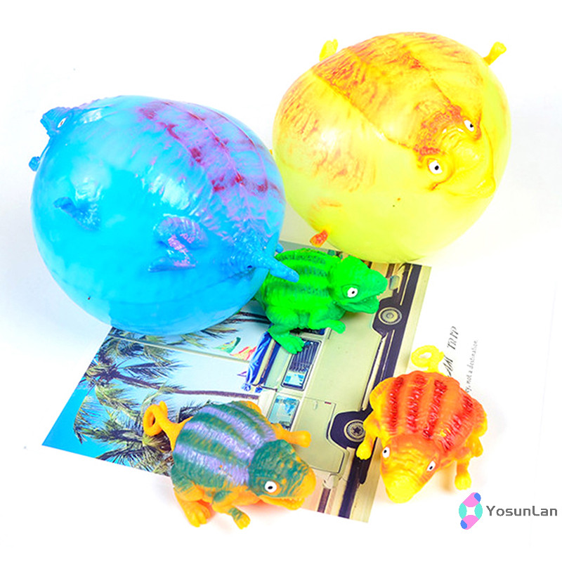 Yosunlan] ของเล่นไดโนเสาร์ 1 ชิ้น Antistress ของเล่นสัตว์เป่าลมบีบลูกบอลนุ่มบอลลูนของเล่นใหม่