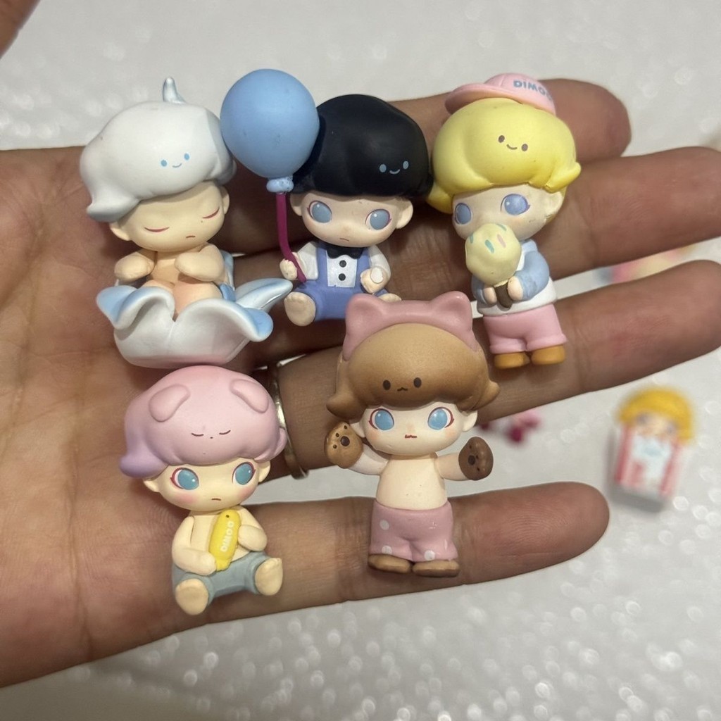 Dimoo Mini diy Cute Grain Cat Park Handmade Modification Doll (Optional Style) DIY Cream Phone Case DIY Keychain Material OJXS