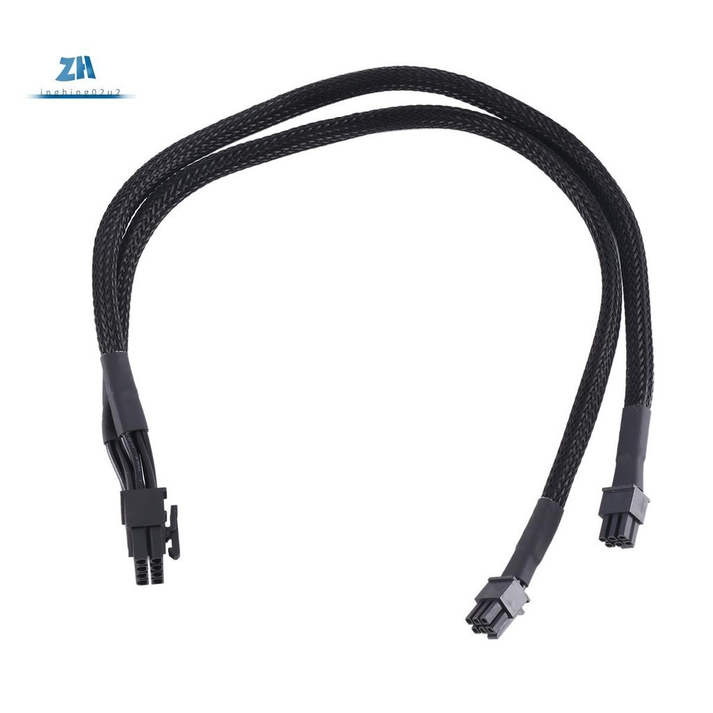 Dual Mini 6 Pin ถึง 8 Pin PCI Express การ์ดอะแดปเตอร์ไฟ Sleeved สําหรับ Pro Tower/Power G5 15 นิ้ว