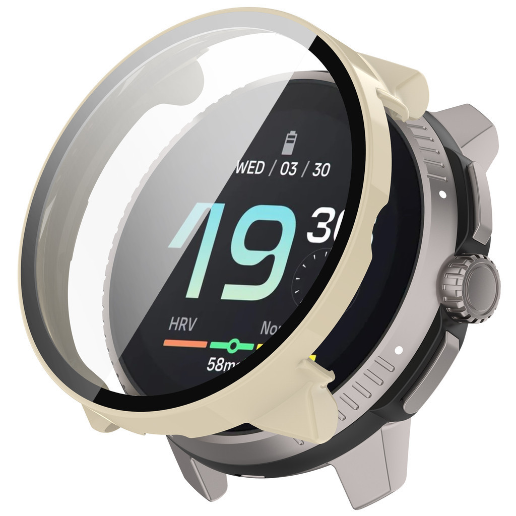 เคสพีซี + กระจกนิรภัยสําหรับ Suunto Race / Race S ตัวป้องกันหน้าจอแบบเต็มอุปกรณ์เสริมสมาร์ทวอทช์ฝาครอบกรณี