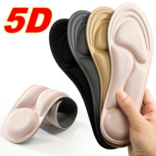2 คู่ 5D หน่วยความจําโฟมกีฬา Insoles ผู้หญิงผู้ชายฟุต Arch ส…