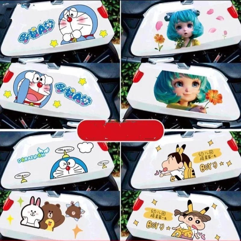 สติ๊กเกอร์ติดรถโดราเอมอน, ตกแต่งร่างกาย, ปกรอยขีดข่วนการ์ตูน, สติ๊กเกอร์ติดรถแบตเตอรี่