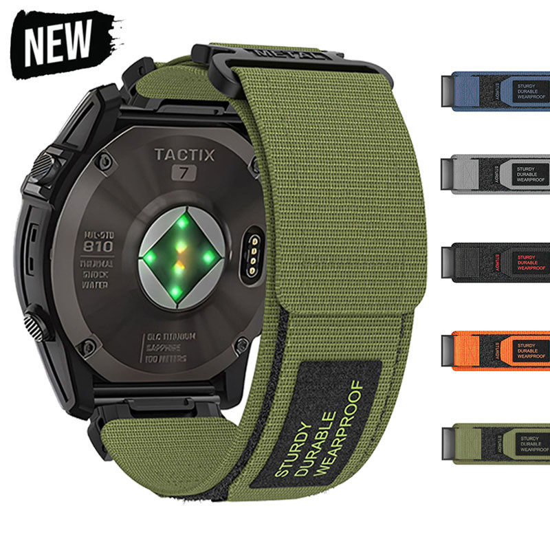 22 มม.26 มม.Quick Fit สายนาฬิกาไนลอนสําหรับ Garmin Fenix 7X/7X Pro/6X/6X Pro/5X Plus6/Epix/Tactix 7 