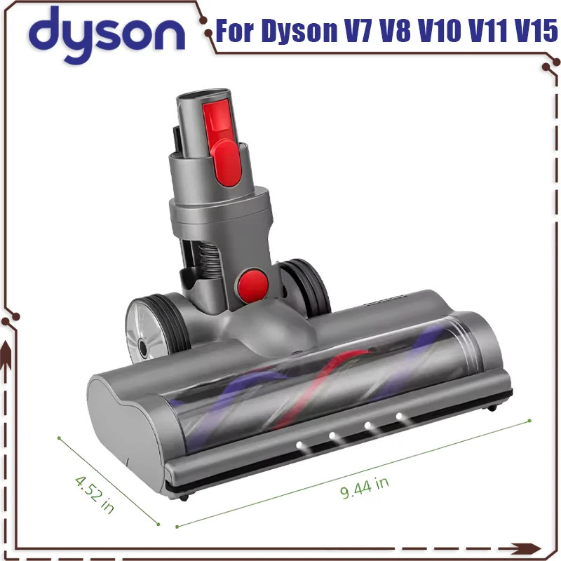 หัวแปรงสําหรับเครื่องดูดฝุ่นไฟฟ้า Dyson ทําความสะอาดสําหรับ Dyson V7 V8 V10 V11 V15 อะไหล่เปลี่ยนได้