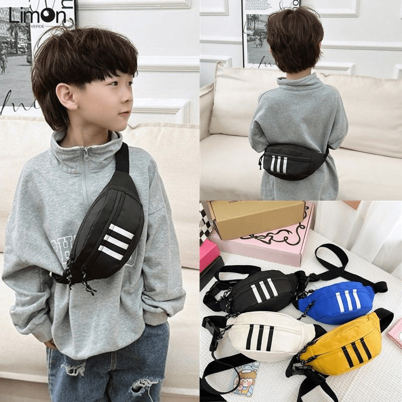 กระเป๋าคาดอกสำหรับเด็กสไตล์เกาหลีกระเป๋าสะพายข้างแฟชั่นลำลอง