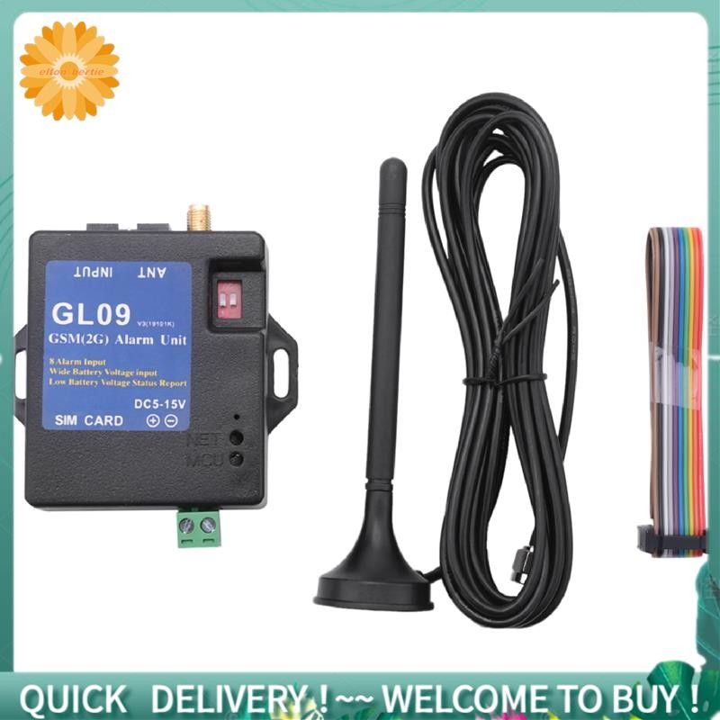 GL09 8 ช่องแบตเตอรี่ดําเนินการ App ควบคุมระบบ GSM SMS Alert Security System 2019