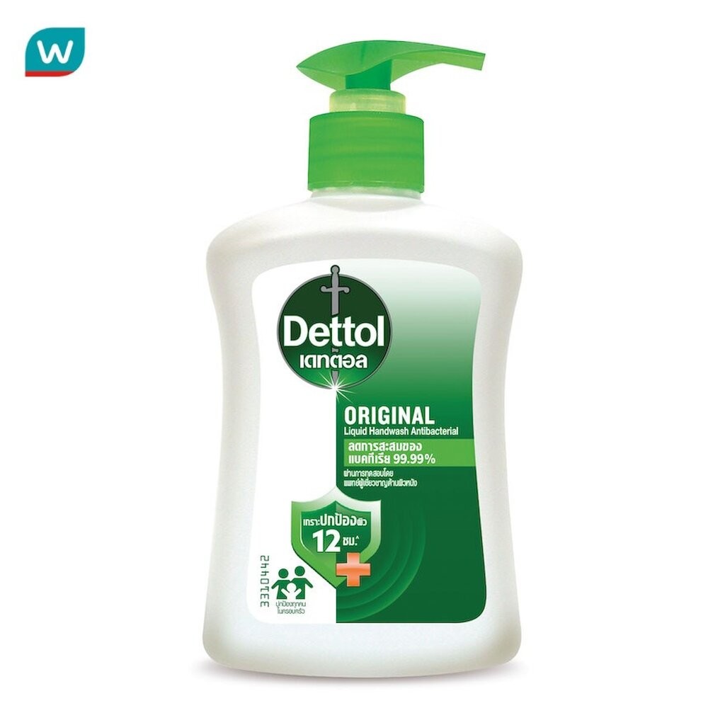 Dettol เดทตอล สบู่เหลวล้างมือ ออริจินัล แอนตี้แบคทีเรีย 225 กรัม