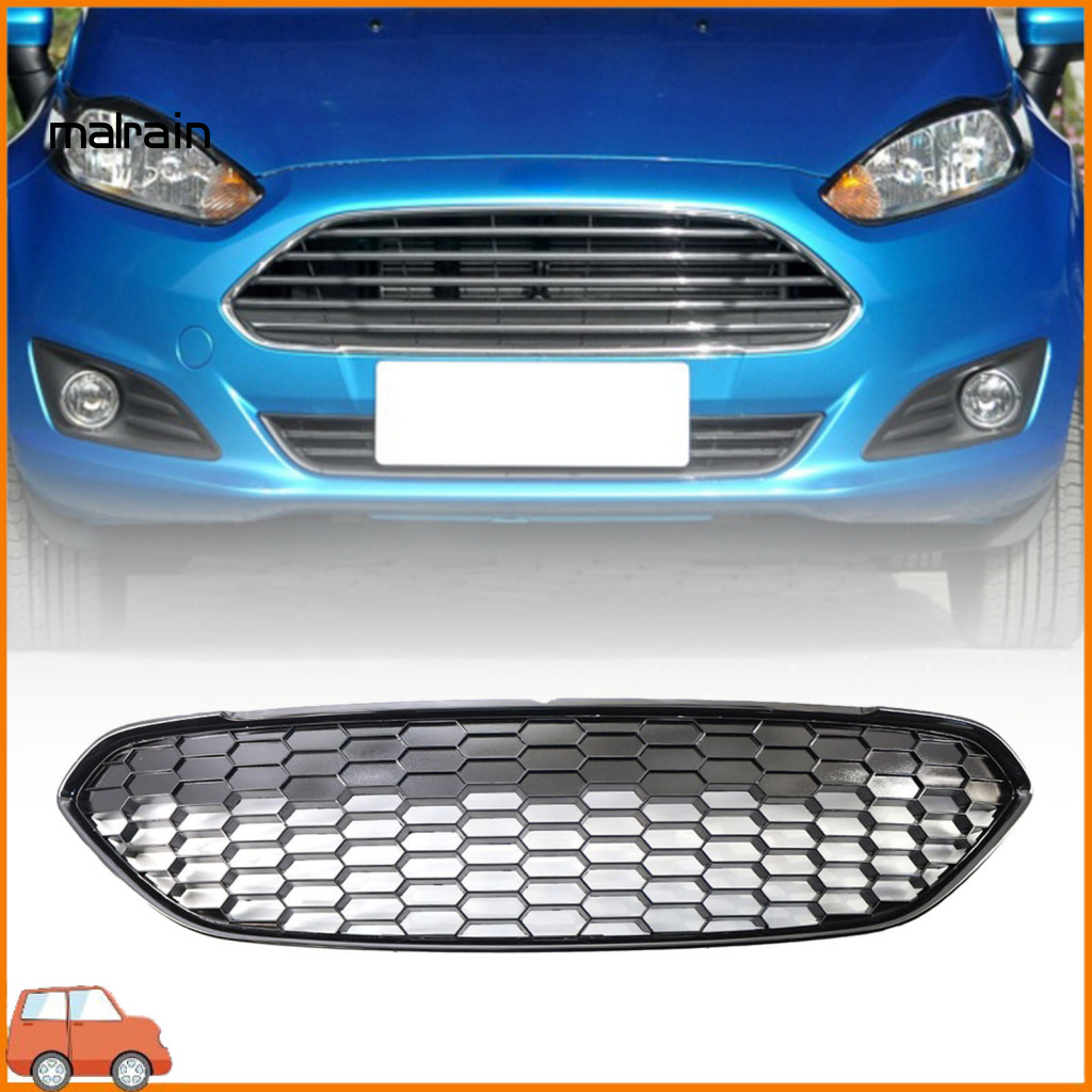 [Ma] ตะแกรงกันชนสีดํา ตะแกรงกลางสีดํา 1778260 ความแข็งแรงสูงสําหรับ Ford Fiesta 13-17