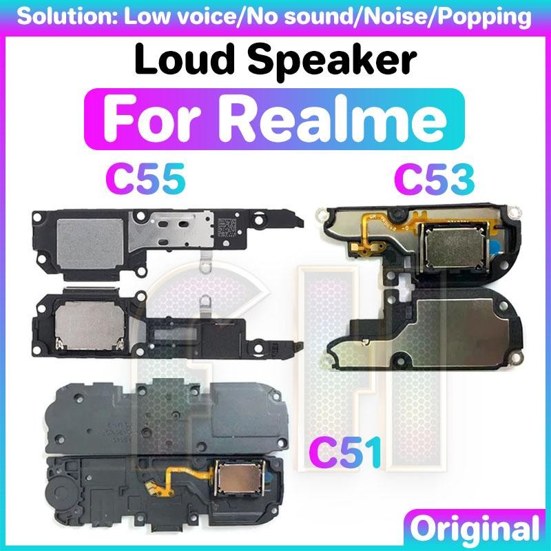 ลําโพง Ringer Flex Cable สําหรับ REALME C51 C53 C55 ลําโพง Loud Buzzer Ringtone ลําโพง Flex Ribbon Replacement