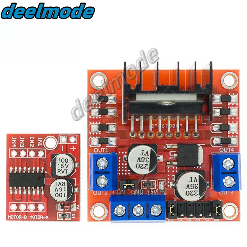L298n 2A DC มอเตอร์ Stepper มอเตอร์ควบคุมความเร็วโมดูล Dual H Bridge สําหรับ Arduino สมาร์ทหุ่นยนต์ 