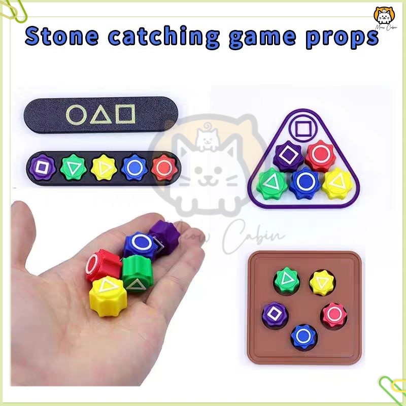 ขายร้อน ใหม่ล่าสุด ราคาถูก หมากเก็บเกาหลี Squid Game 2 Gonggi เกมเกาหลีจับหิน