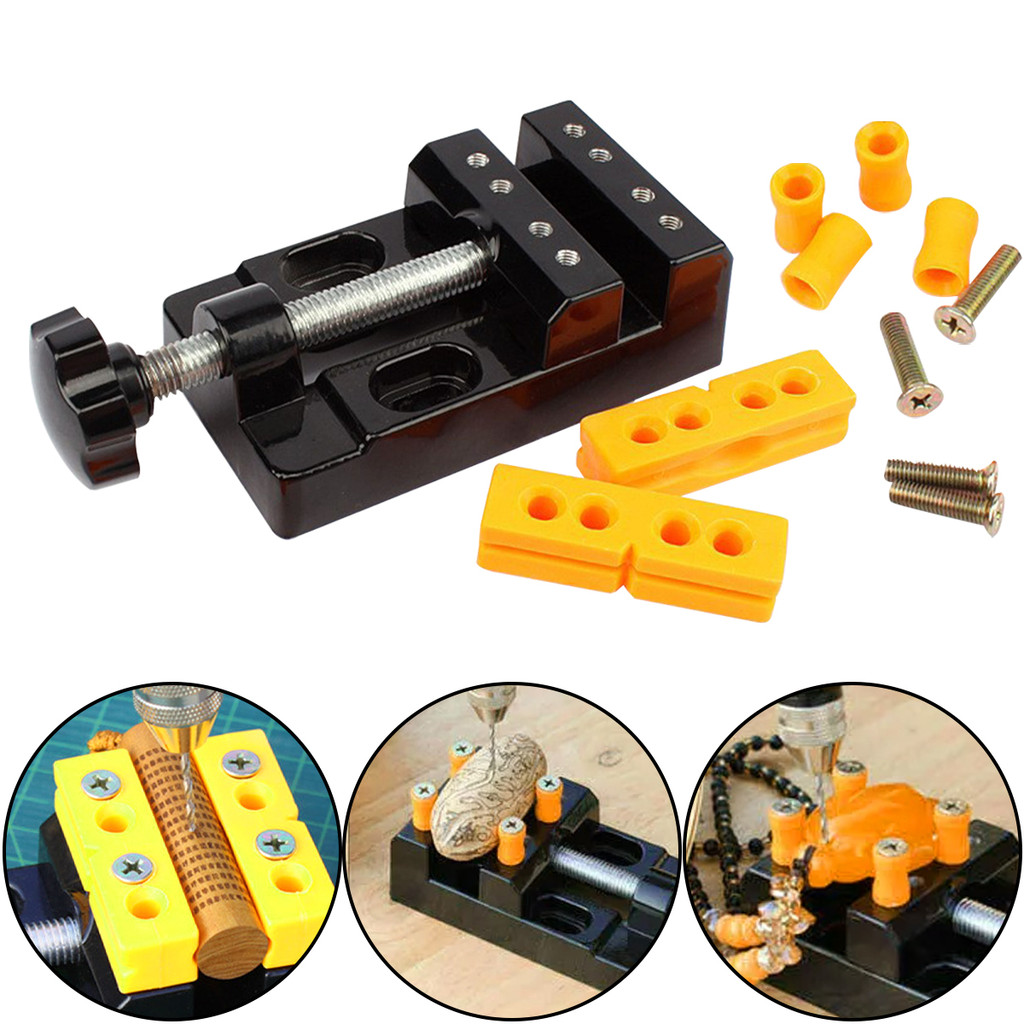 มัลติฟังก์ชั่นปรับตาราง Bench Clamp Vise Jaw แกะสลักเจาะกด Fixing เครื่องมือ DIY งานไม้อุปกรณ์เสริม