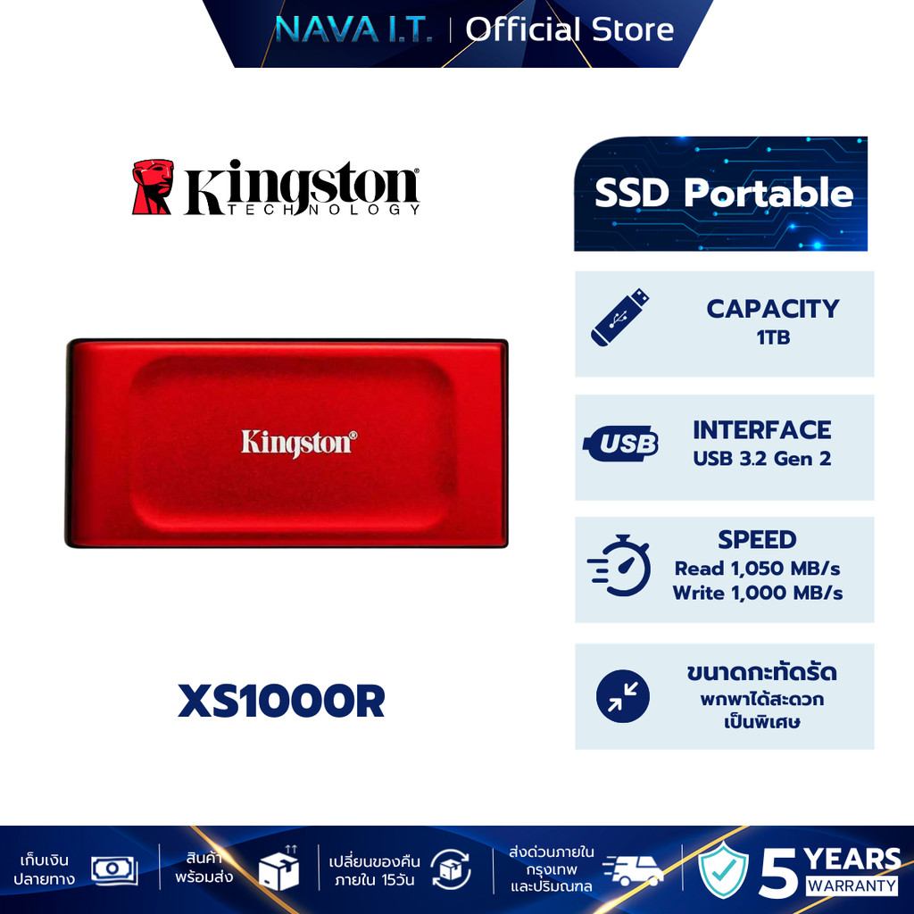 KINGSTON SSD EXTERNAL XS1000R/1000G 1TB