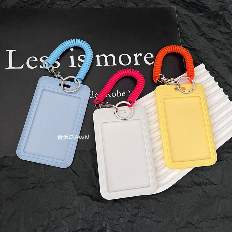 Simple Premium Couple Card Holder Set High Aesthetic Colour Design เหมาะสําหรับ Access Card การขนส่งและนักเรียน ID Protection