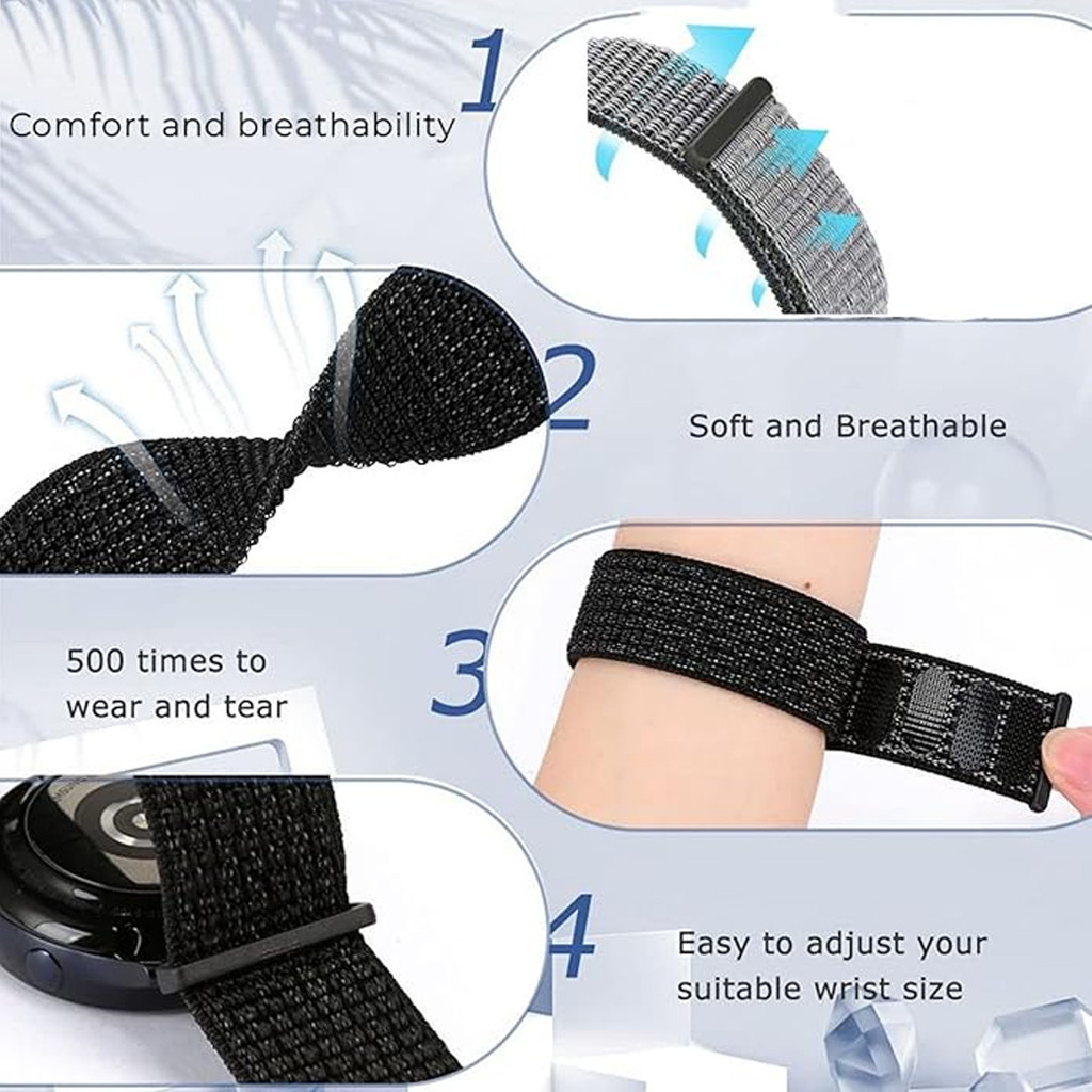 สายรัดไนลอนสําหรับ Huami Amazfit T-Rex 3/2 สมาร์ทวอท์ชผู้หญิงผู้ชายสร้อยข้อมือสําหรับ Amazfit T-Rex/T-Rex Pro สายรัดข้อมือ Correa ราคา ถูกที่สุด ดีลบีเคเค แกลเลอรีภาพที่ 5