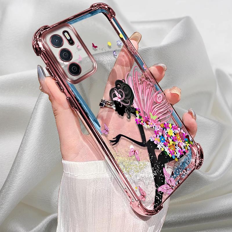 สําหรับrealme C75xกรณีสีชมพูชุบการ์ตูนซิลิโคนTPU anti DROPโทรศัพท์มือถือกรณีRealme C75x C 75x RMX502