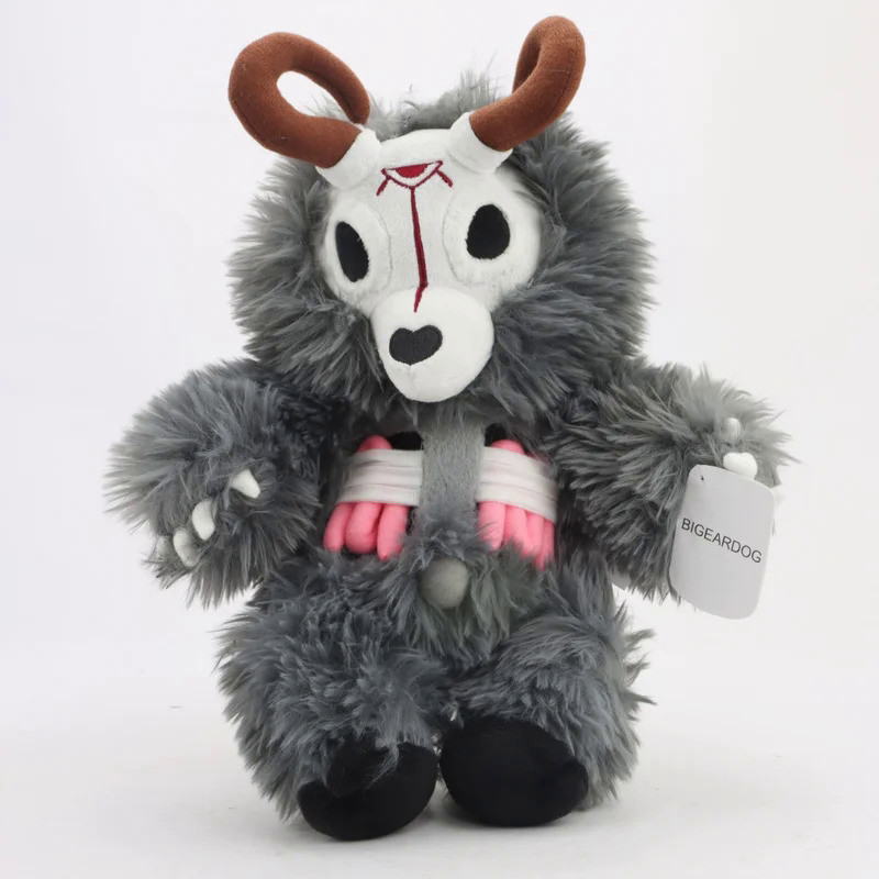 BIGEARDOG Kawaii Cartoon Wendigo Zombie Deer Head Plush Toy Stuffed Wendigo Toy Birthday Halloween C