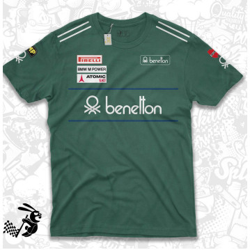 เสื้อยืดคอกลม Benetton F1 Racing
