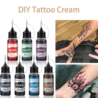 ALLUCK หมึกสักชั่วคราว 10ml สำหรับการสร้างงานศิลปะบนร่างกาย DIY และเป็นของขวัญ