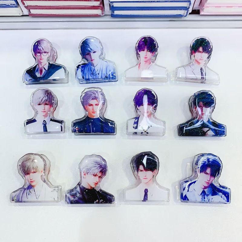 48 ชิ้นอะนิเมะ Xavier Sylus Rafayel Zayne Love และ Deepspace คอสเพลย์การ์ตูน Widget อะคริลิค Clamp ก