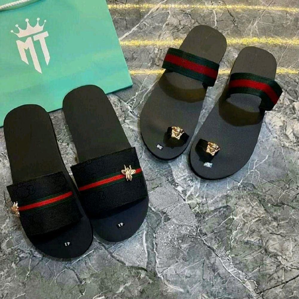 รองเท้าแตะสําหรับบุรุษและสตรีร่มสีเขียว sp8 Rubber Jean Copper Sole Sandal