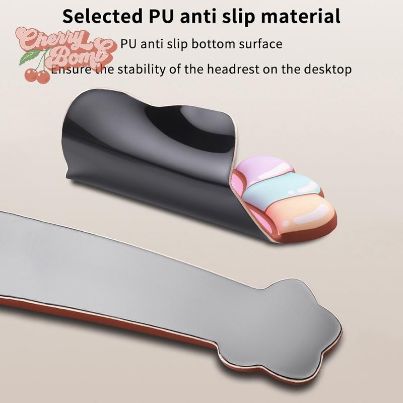 (Cherry Bomb) Star Rainbow Mouse Pad Holder Keyboard Wrist Rests Cushion for Computer Office PC, Laptop Desktop. ใหม่