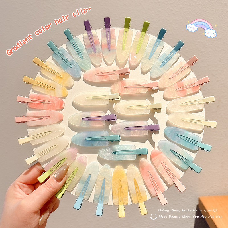 กิ๊บติดผมปากเป็ดไร้ร่องรอยที่สวยงามสําหรับผู้หญิง