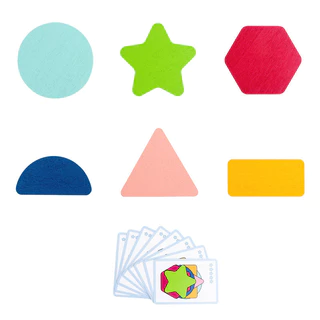 เด็ก Montessori ปริศนาไม้ 3D จิ๊กซอว์เกม Tangram Stick เรขาคณิตแหวนรูปร่างการจับคู่เด็ก Early ของเล่นเพื่อการศึกษา