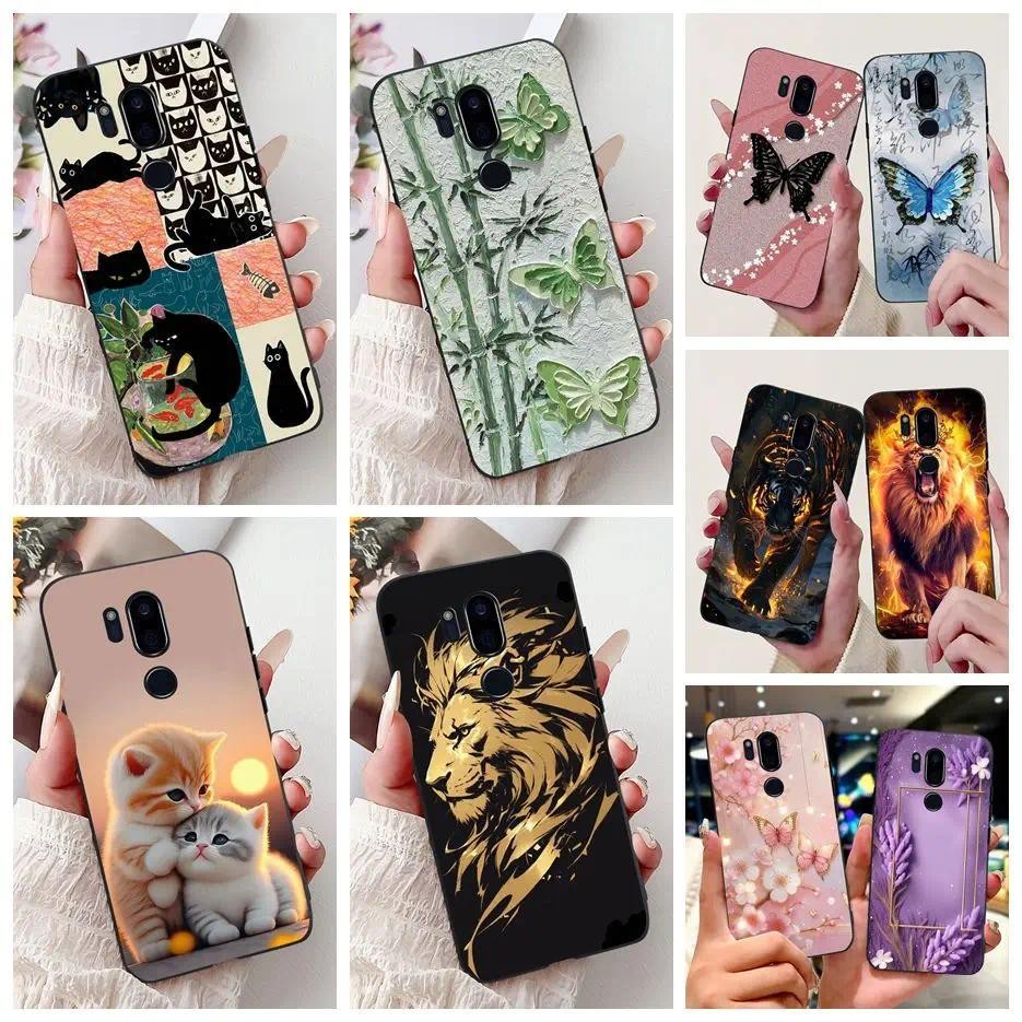 สําหรับ LG G7 ThinQ กรณี LM-G710 G7 + แฟชั่นหรูหราทาสีซิลิโคนอ่อนนุ่มเคสโทรศัพท์สําหรับ LG G7 ThinQ 