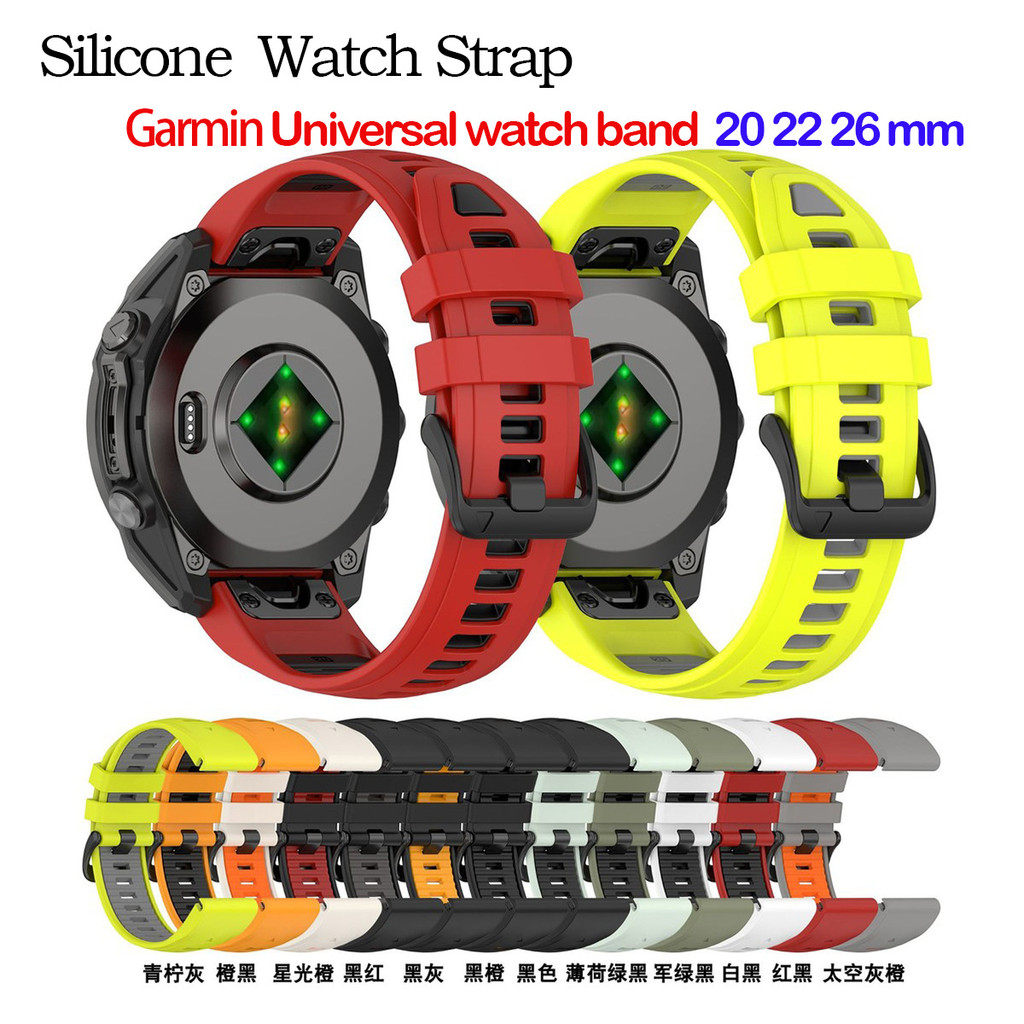 เหมาะสําหรับ Garmin Fenix 8 สายเดียวกัน Garmin Enduro3 สายซิลิโคน FenixE สายรัดข้อมือแบบปลดเร็ว