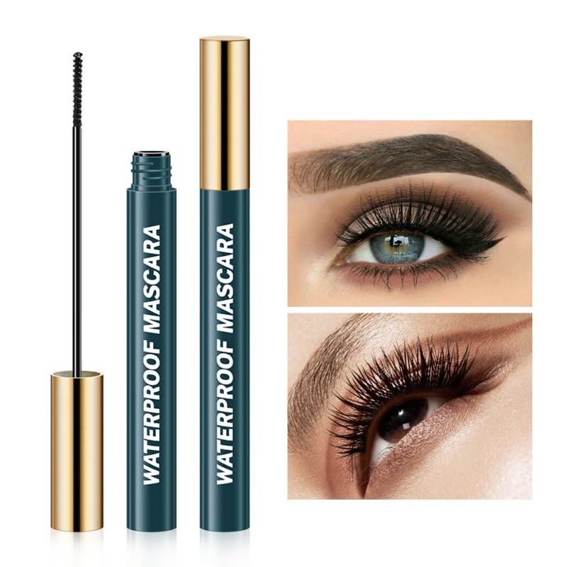 แต่งหน้ามาสคาร่าสีสันสดใสแปรงละเอียดสําหรับกําหนดความยาว ขด ผลกระทบยาวนานปราศจากรอยเปื้อน