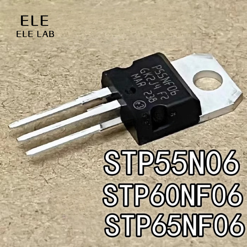 5 ชิ้น Original Power ทรานซิสเตอร์ STP60NF06 STP55NF06 P60NF06 P55NF06 N-Channel MOSFET สําหรับอินเว