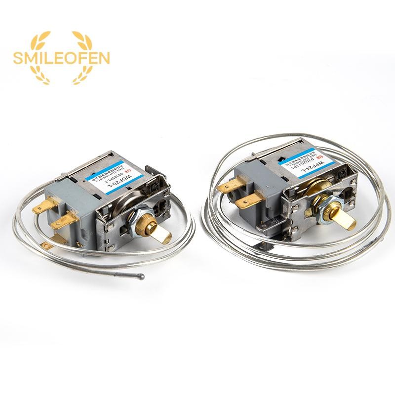 [Smileofen] ชิ้นส่วนตู้เย็น 1 ชิ้นเทอร์โมสตัทในครัวเรือน 250V เครื่องควบคุมอุณหภูมิโลหะใหม่