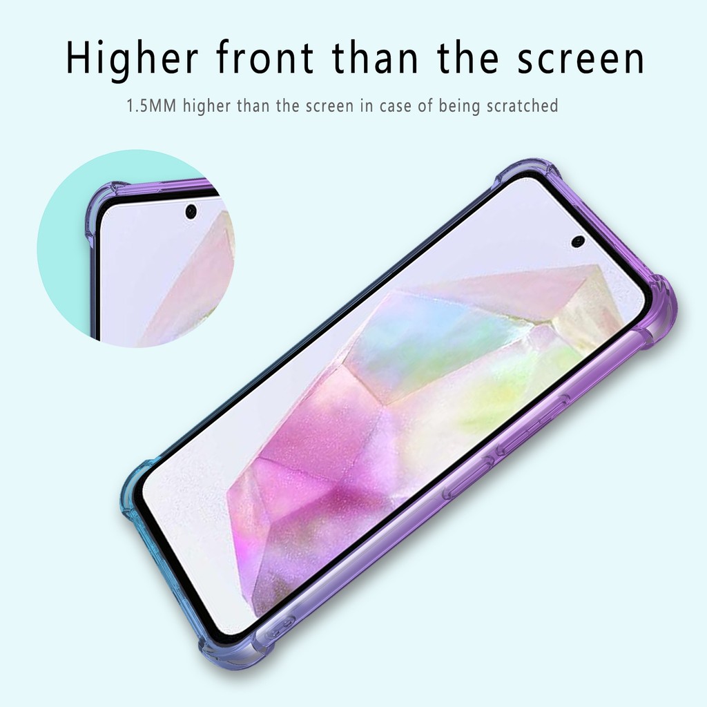SAMSUNG สําหรับsamsung Galaxy A26 A36 A56 A16 5G A06 น่ารักGradient Slim Anti Scratchยืดหยุ่นTPUกันกระแทกฝาครอบโทรศัพท์กรณี - รูปที่ 4