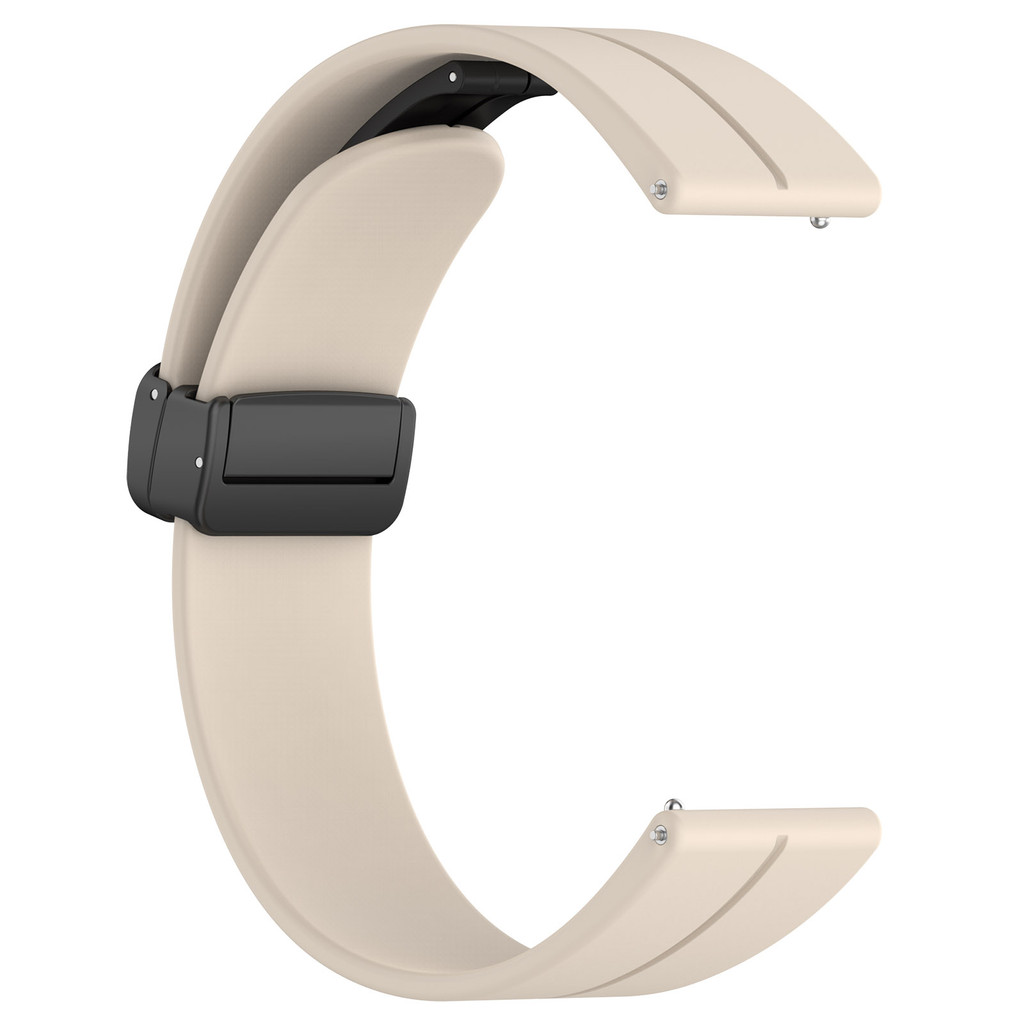 18 มม.ซิลิโคนแม่เหล็กสายคล้องคอสําหรับ Garmin Venu 3s Venu 2s 40 มม./Forerunner 255S 265S/vivomove3S/Vivoactive 4s/Active S Soft Candy สีนาฬิกาสร้อยข้อมือกีฬา Loop