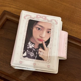 อัลบั้มรูปโพลารอยด์ ประดับโบว์ ขนาด 10 ซม.