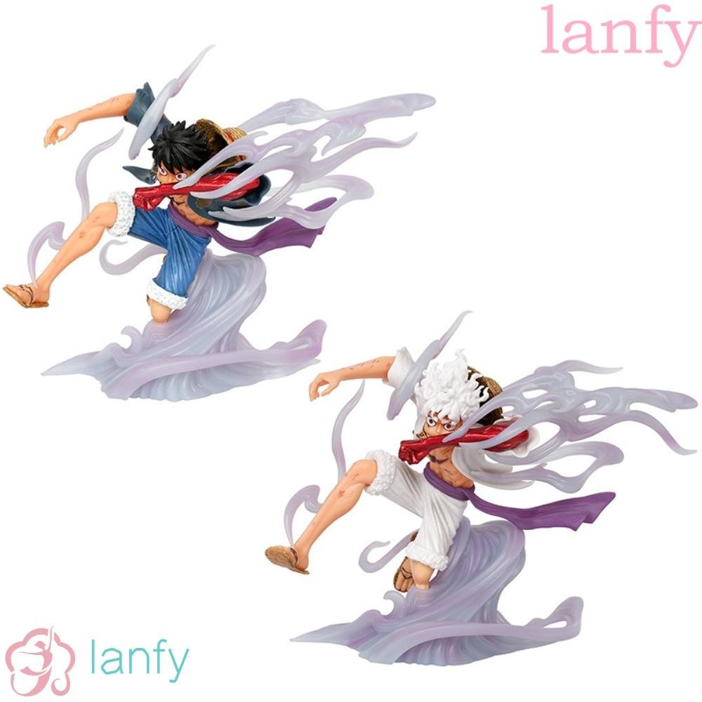 Lanfy โมเดลฟิกเกอร์ PVC รูปปั้นอนิเมะ Nika Luffy Gear 5 Sun God Nika Luffy Luffy Gear 5 ของเล่นสําหรับเด็ก
