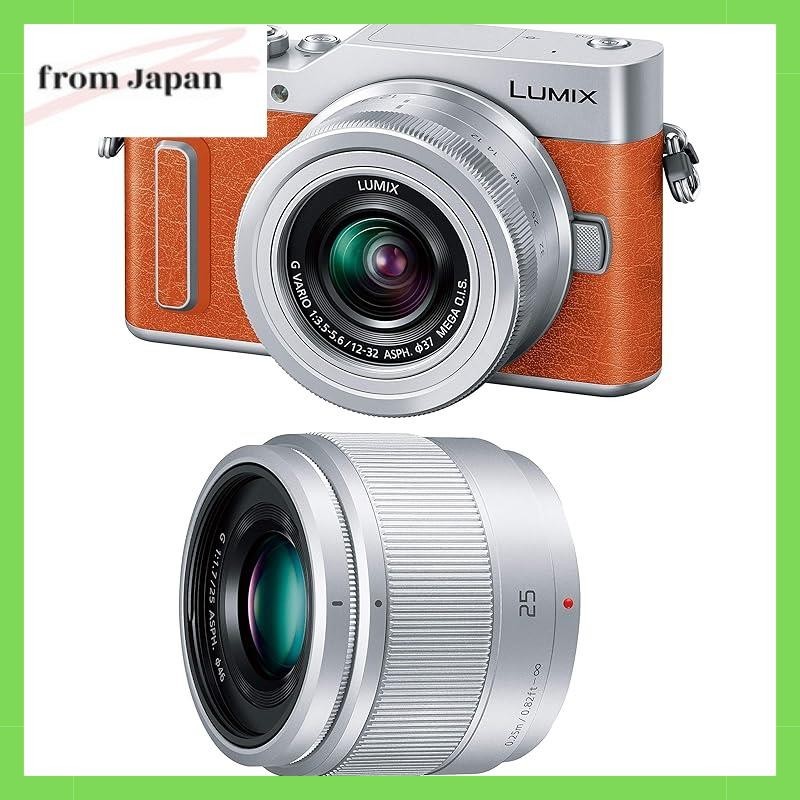Panasonic กล้อง Slr มิเรอร์เลส Lumix Gf10 ชุดเลนส์คู่ พร้อมเลนส์ซูมมาตรฐาน / เลนส์โฟกัสเดี่ยว สีส้ม Dc-Gf10W-D
