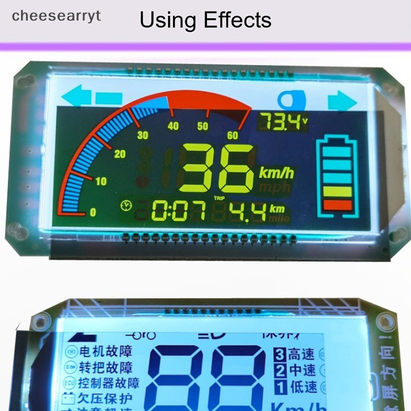 Chee 2 ชิ้น LCD รถยนต์ไฟฟ้าฟิล์มภาพแสดงหน้าจอนาฬิการถ EN ราคา ถูกที่สุด ดีลบีเคเค แกลเลอรีภาพที่ 5