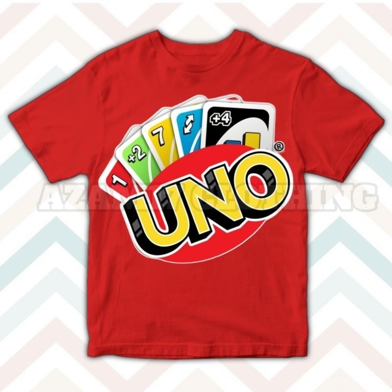 2024Children's T-shirt เสื้อยืด พิมพ์ลาย Uno Games Card Uno Free Name สําหรับเด็กผู้ชาย และเด็กผู้หญ
