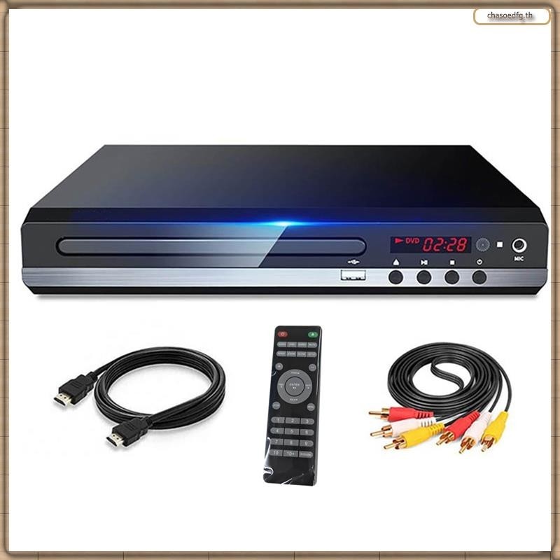 [B Y M P] กล่องเครื่องเล่น DVD 1080P HD ปลั๊ก EU สีดํา สําหรับ TV All Region Free DVD CD-Disk Player AV-Output