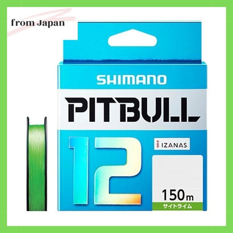 Shimano (SHIMANO) PE Line Pitbull 12 braided 150m 0.6 Sight Lime 13.9lb PL-M52R Fishing Line