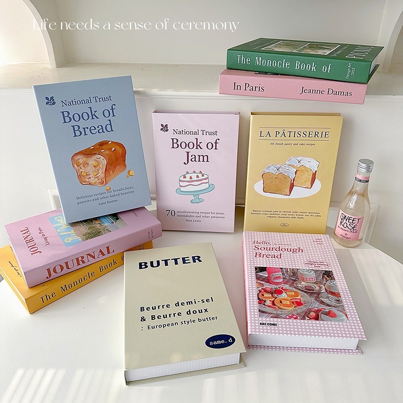หนังสือจําลอง แบบพับได้ สไตล์โมเดิร์น สําหรับตกแต่งบ้าน